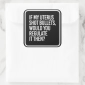 私のもし子宮の弾丸は、それを調節する スクエアシール (バッグ)