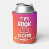 私のもし本が開いている口が閉まっている 缶クーラー (缶裏面)