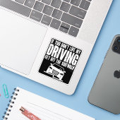 私のもし運転は歩道から降りるのが好きじゃない シール (ノートパソコンとiPhone)