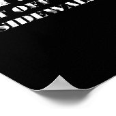 私のもし運転は歩道から降りるのが好きじゃない ポスター (角)