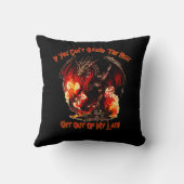 私のもし隠れ家から出る暑さに耐えられない! クッション (裏面)