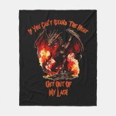 私のもし隠れ家から出る暑さに耐えられない！ フリースブランケット (正面)