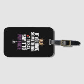 私のもし顔に言いたいことがある ラゲッジタグ (正面横)