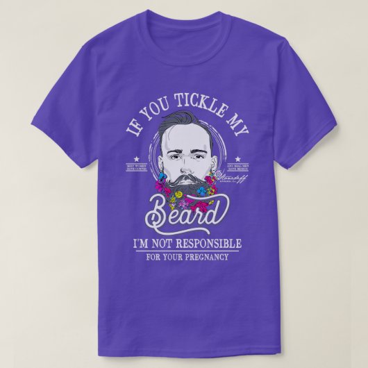 私のもし髭をくすぐる責任はない Tシャツ (デザイン正面)