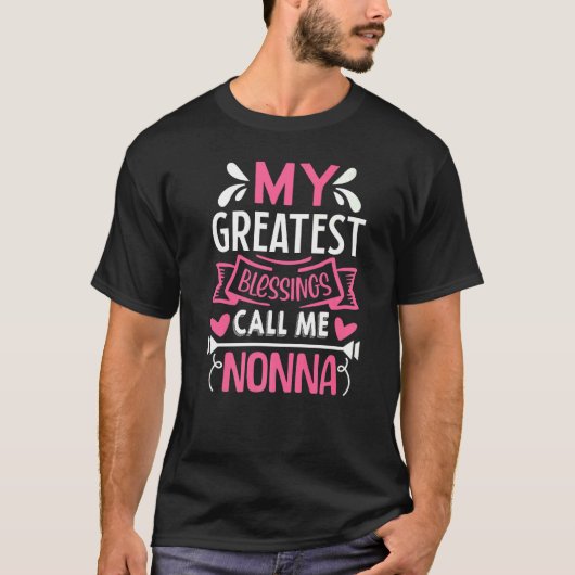 私のもっとも偉大恵みはノンナおばあちゃんと呼ぶ Tシャツ (正面)