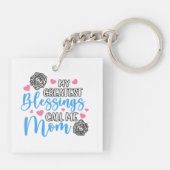 私のもっとも偉大恵みは母と呼ぶ キーホルダー (裏面)
