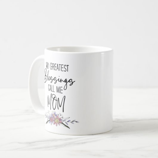 私のもっとも偉大恵みは母と呼ぶ コーヒーマグカップ (正面左)