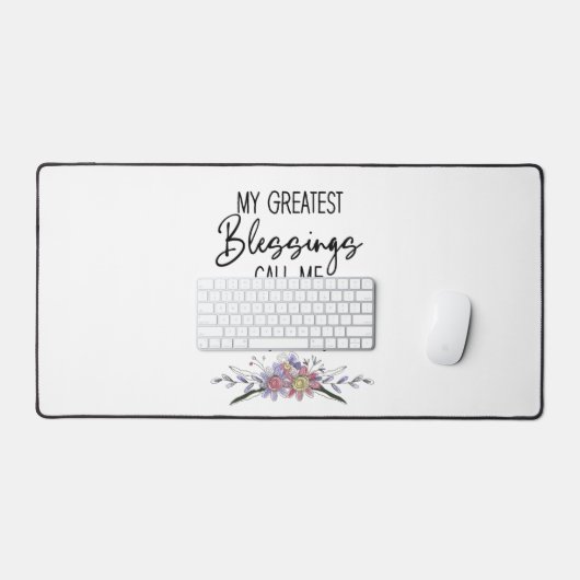 私のもっとも偉大恵みは母と呼ぶ デスクマット (キーボード&マウス)