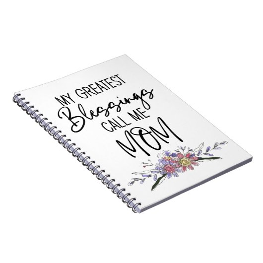 私のもっとも偉大恵みは母と呼ぶ ノートブック (右側)