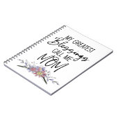 私のもっとも偉大恵みは母と呼ぶ ノートブック (左側)