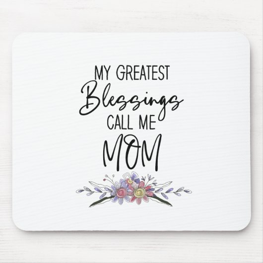 私のもっとも偉大恵みは母と呼ぶ マウスパッド (正面)