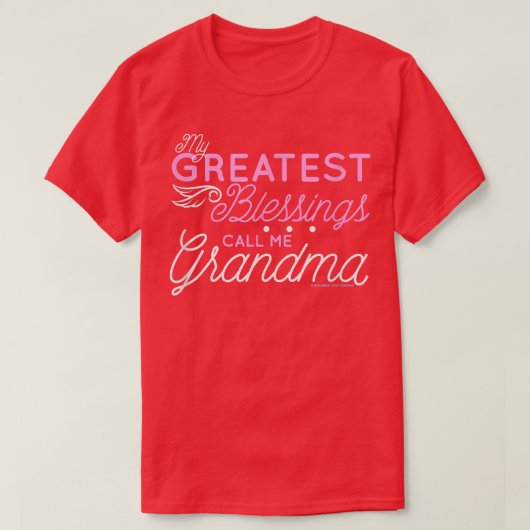 私のもっとも偉大恵みは祖母と呼ぶ Tシャツ (デザイン正面)
