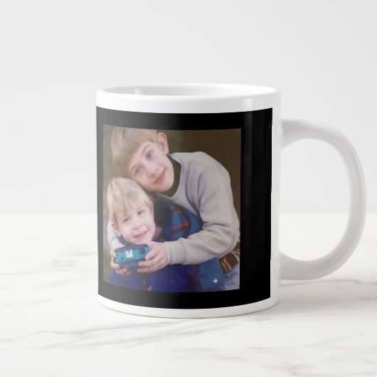 私のもっとも偉大恵みは私をママと呼び、ママのためのギフト ジャンボコーヒーマグカップ (右)