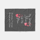 私のもっとも偉大恵みは私をママと呼び、ママのためのギフト フリースブランケット (正面(横))