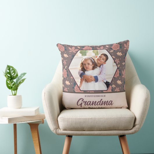 私のもっとも偉大恵みは私をGrandkids Thと呼ぶ クッション (椅子)