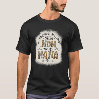 私のもっとも偉大恵みは私をMomとNaLeopardと呼ぶ Tシャツ