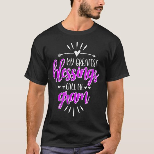 私のもっとも偉大恵みはMemaw Gramと呼ぶ Tシャツ (正面)