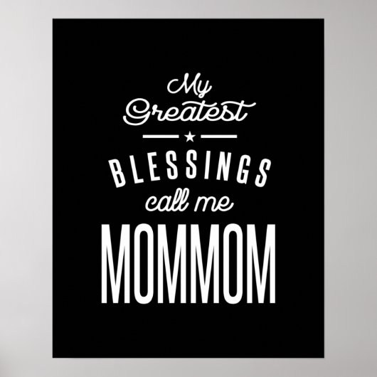 私のもっとも偉大恵みはMomMomと呼ぶ ポスター (正面)
