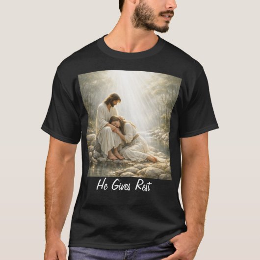 私のもとに来て安らげ - Tシャツ (正面)