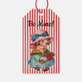 「私のものだ！」 レトロガールヴァレンティネス ギフトタグ