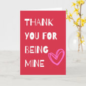 私のものになってくれてありがとう カード (黄色い花)