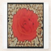 私のものになって いつだって ティックタック ラブポエム メイソンJ ガラスコースター (正面)