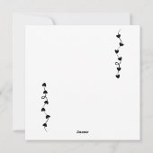 私のものになって - かわいいバレンタインデーのためのパーソナライズされたモダンギフト シーズンカード (裏面)