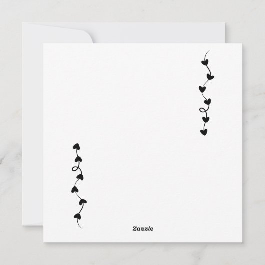 私のものになって - かわいいバレンタインデーのためのモダンでパーソナライズされたギフト シーズンカード (裏面)