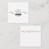 私のものになって - かわいいパーソナライズされた現代のバレンタイン ノートカード (正面/裏面)