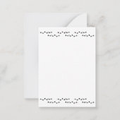 私のものになって - かわいいパーソナライズド現代風バレンタイン ノートカード (裏面)