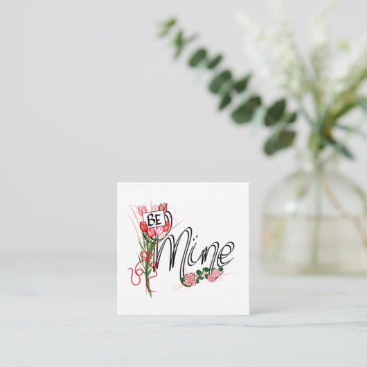 私のものになって バレンタインのブランクカード ノートカード (スタンド正面)