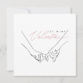 私のものになって バレンタイン ハンドホールド ラインアート シーズンカード (正面)