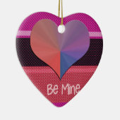 私のものになって バレンタイン ハート セラミックオーナメント (右)