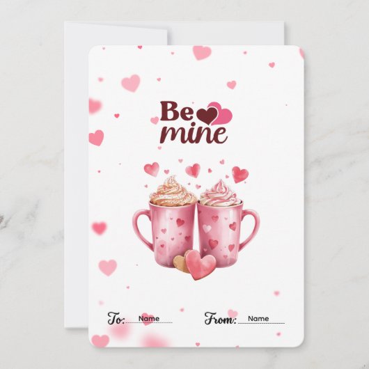 「私のものになって」 ホットココア ヴァレンタインズ シーズンカード (正面)
