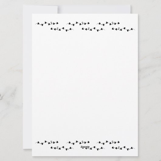 私のものに - かわいいパーソナライズド現代風バレンタイン シーズンカード (裏面)