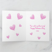 私のものに ヴァレンタインの水彩画 パリ エッフェル塔 カード (内部)