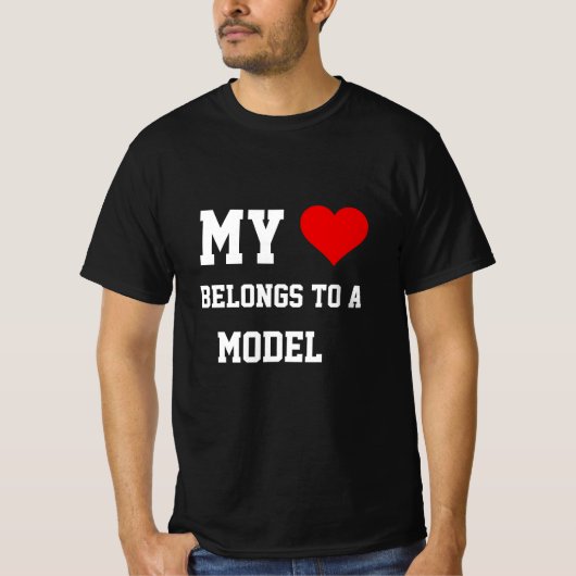 私のものはモデルTシャツです Tシャツ (正面)