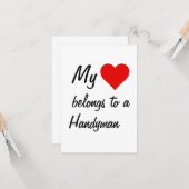 私のものは大工に属するカードです カード (正面/裏面インサイチュ)