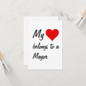 私のものは市長カードに属する カード (正面/裏面インサイチュ)