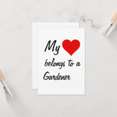 私のものは庭師のカードに属する カード (正面/裏面インサイチュ)