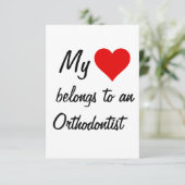 私のものは歯科矯正医に属するカード カード (スタンド正面)