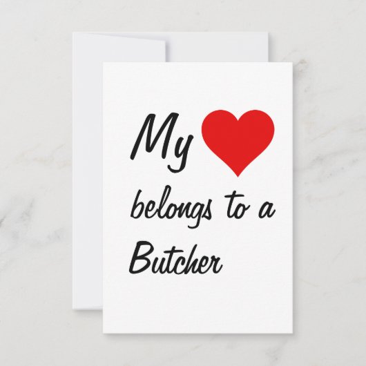 私のものは肉屋のカード カード (正面)