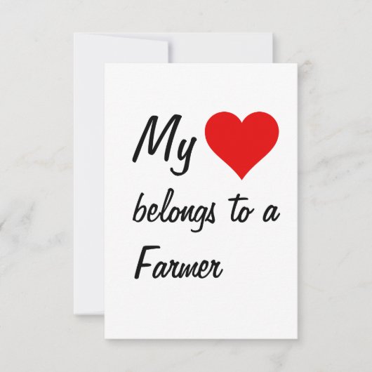 私のものは農夫のカード カード (正面)