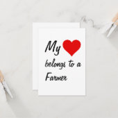 私のものは農家に属するカード カード (正面/裏面インサイチュ)