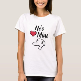 私のものよ カップル バレンタイン Tシャツ