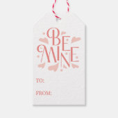 私のもの ピンクハート バレンタインデー 送り先・送り主 ギフトタグ (正面)