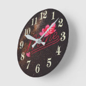 私のもの ラウンド壁時計 (傾斜)