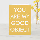 "私のよい目的"の挨拶状です カード (黄色い花)