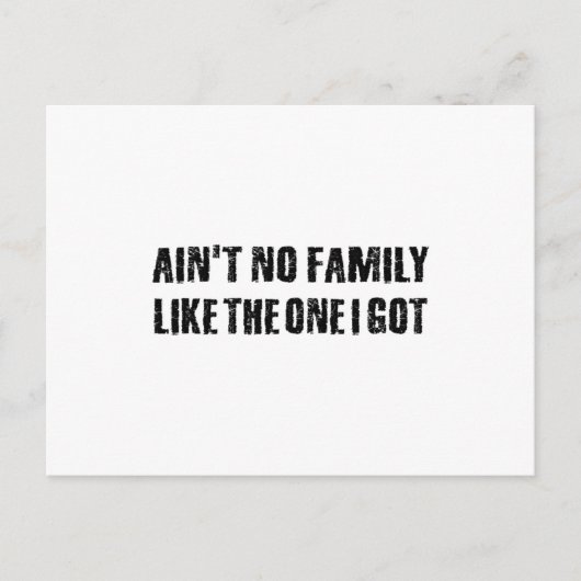 私のような家族はいな得い ポストカード (正面)