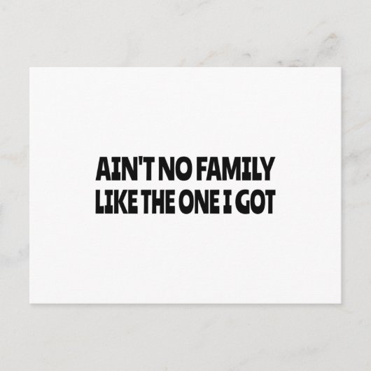 私のような家族はいな得い ポストカード (正面)